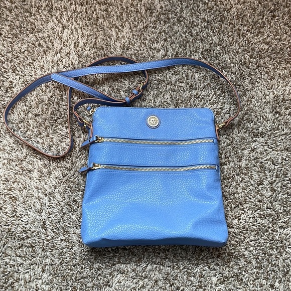 Anne Klein | Blue Tassel Crossbody Purse - Picture 2 of 7